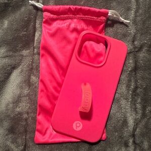 Loopy neon pink iPhone 15 pro case